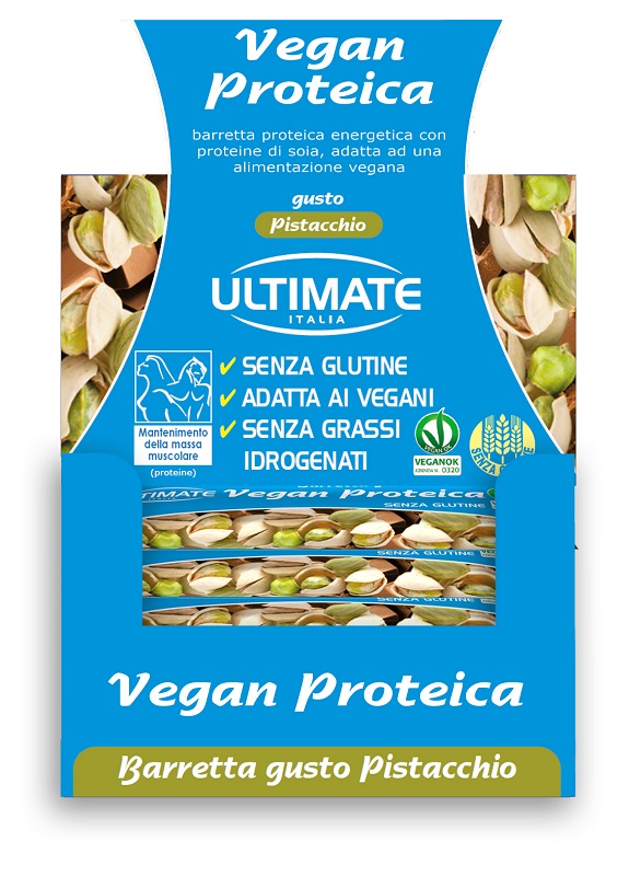 ULTIMATE BARRETTA VEGAN PROTEICA PISTACCHIO 24 X 40 G - Farmacia Murachelli Di Putelli dr. Giovanni