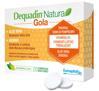 DEQUADIN NATURA GOLA 20 COMPRESSE - Farmacia Murachelli Di Putelli dr. Giovanni