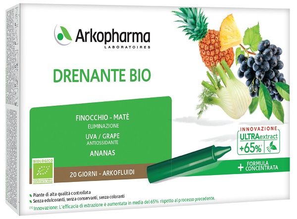 ARKOFLUIDI DRENANTE BIO 20 FIALE - Farmacia Murachelli Di Putelli dr. Giovanni