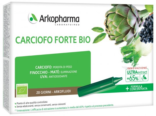 ARKOFLUIDI ULTRA SUONI CARCIOFO FORTE BIO 20 FIALE - Farmacia Murachelli Di Putelli dr. Giovanni