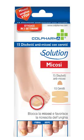DISCHETTO ANTIMICOSI CON CEROTTO COLPHARMA 15 PEZZI - Farmacia Murachelli Di Putelli dr. Giovanni