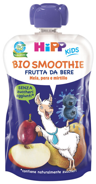 HIPP BIO SMOOTHIES MELA/PERA/MIRTILLO 120 ML - Farmacia Murachelli Di Putelli dr. Giovanni
