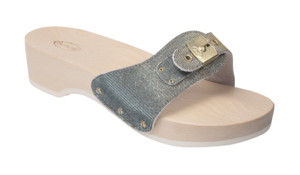 SCARPA PESCURA HEEL IRIDESCENT TEXTILE W SILVER/GOLD/TURQUOISE TOMAIA IN TESSUTO IRIDESCENTE FODERA IN PELLE SCAMOSCIATA SOTTOPIEDE IN LEGNO DI FAGGIO SUOLA EVA 35 - Farmacia Murachelli Di Putelli dr. Giovanni