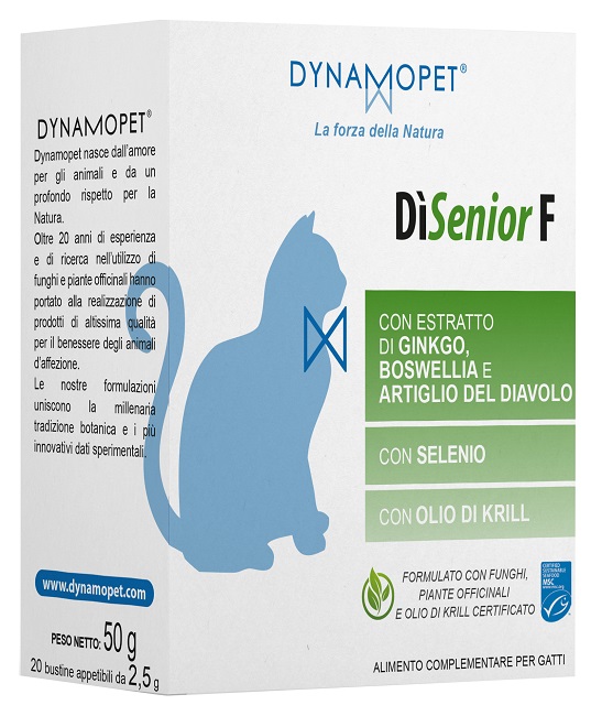 DISENIOR F PER GATTI 20 BUSTINE APPETIBILI DA 2,5 G - Farmacia Murachelli Di Putelli dr. Giovanni
