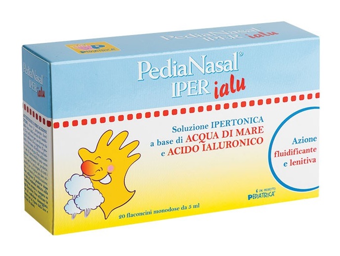 PEDIANASAL IPER SOLUZIONE IPERTONICA CON ACIDO IALURONICO 20 FLACONCINI MONODOSE DA 5 ML - Farmacia Murachelli Di Putelli dr. Giovanni
