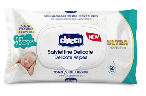 CHICCO COSMETICO SALVIETTE 60 PEZZI NO PROFUNO - Farmacia Murachelli Di Putelli dr. Giovanni