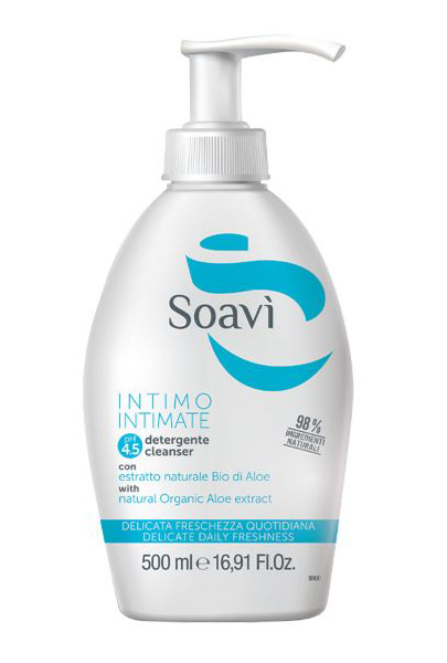 SOAVI INTIMO DELICATO PH4,5 FLACONE CON DISPENSER 500 ML - Farmacia Murachelli Di Putelli dr. Giovanni