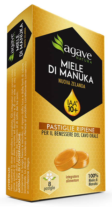 AGAVE NATURA MANUKA IAA 10+ 8 PASTIGLIE 20 G - Farmacia Murachelli Di Putelli dr. Giovanni