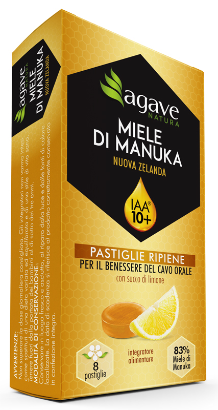 AGAVE NATURA MANUKA IAA 10+ E LIMONE 8 PASTIGLIE 20 G - Farmacia Murachelli Di Putelli dr. Giovanni