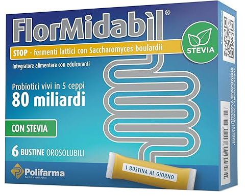FLORMIDABIL STOP 6 BUSTINE CON STEVIA - Farmacia Murachelli Di Putelli dr. Giovanni