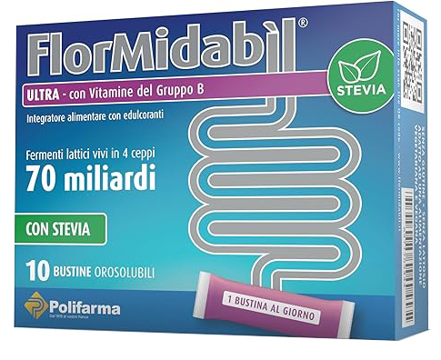 FLORMIDABIL ULTRA 10 BUSTINE CON STEVIA - Farmacia Murachelli Di Putelli dr. Giovanni