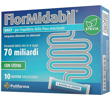 FLORMIDABIL DAILY 10 BUSTINE CON STEVIA - Farmacia Murachelli Di Putelli dr. Giovanni