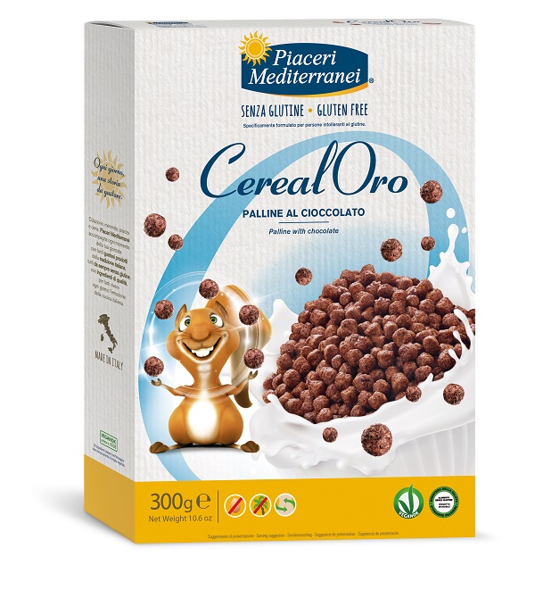 PIACERI MEDITERRANEI CEREALORO PALLINE CIOCCOLATO 300 G - Farmacia Murachelli Di Putelli dr. Giovanni