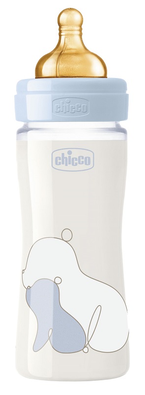 CHICCO BIBERON ORIGINAL 240ML VETRO 1 FORO 1 FORO BOY CON TETTARELLA IN CAUCCIU' - Farmacia Murachelli Di Putelli dr. Giovanni
