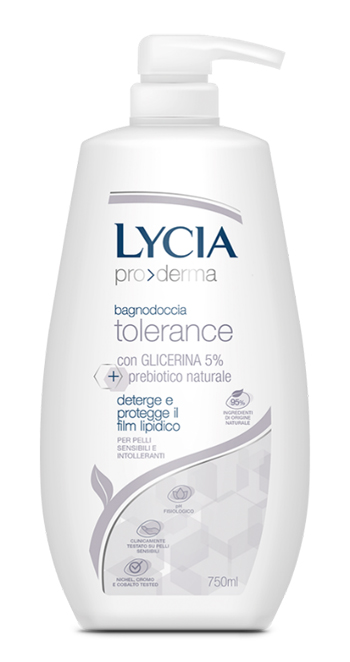 LYCIA PRODERMA BAGNODOCCIA TOLERANCE 750 ML - Farmacia Murachelli Di Putelli dr. Giovanni