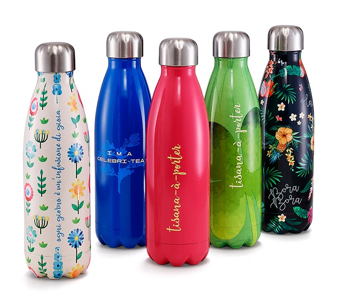BOTTIGLIA THERMOS IN ACCIAIO TEA LOVERS 1 PEZZO - Farmacia Murachelli Di Putelli dr. Giovanni