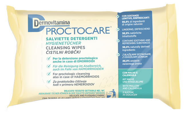 DERMOVITAMINA PROCTOCARE SALVIETTE DETERGENTI 15 PEZZI - Farmacia Murachelli Di Putelli dr. Giovanni