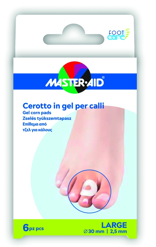 CEROTTO PROTEZIONE CALLI MASTER-AID FOOTCARE IN GEL LARGE 6 PEZZI B11 - Farmacia Murachelli Di Putelli dr. Giovanni
