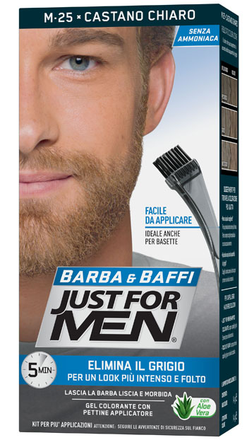 JUST FOR MEN BARBA & BAFFI M25 CASTANO CHIARO 51 G - Farmacia Murachelli Di Putelli dr. Giovanni