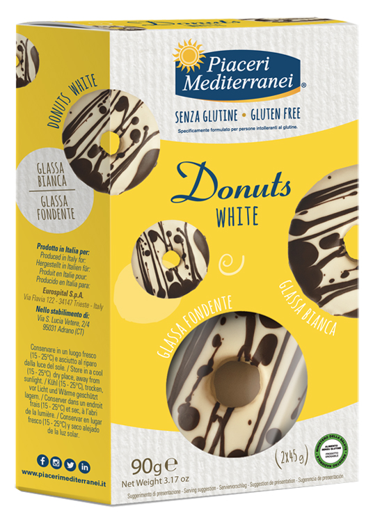 PIACERI MEDITERRANEI DONUTS WHITE 90 G - Farmacia Murachelli Di Putelli dr. Giovanni