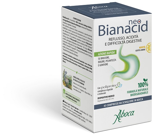 NEOBIANACID 45 COMPRESSE LIMONE - Farmacia Murachelli Di Putelli dr. Giovanni