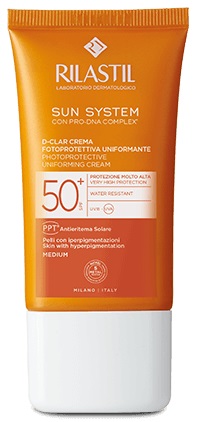 RILASTIL SUN SYSTEM D-CLAR SPF 50+ CREMA MEDIUM - Farmacia Murachelli Di Putelli dr. Giovanni