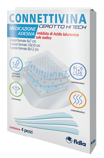 CEROTTO CONNETTIVINA HITECH 4 MISURE MISTE 2 PEZZI 6 X 7 CM + 1 PEZZO 10 X 10 CM + 1 PEZZO 8 X 12 CM - Farmacia Murachelli Di Putelli dr. Giovanni