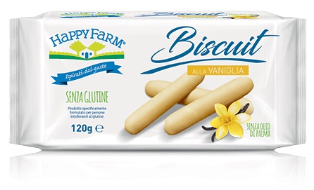 HAPPY FARM BISCUIT VANIGLIA 120 G - Farmacia Murachelli Di Putelli dr. Giovanni