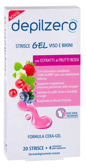 DEPILZERO STRISCE GEL VISO BIKINI 24 PEZZI - Farmacia Murachelli Di Putelli dr. Giovanni