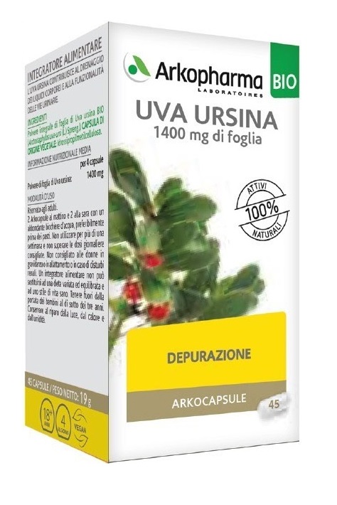ARKO CAPSULE UVA URSINA BIO 45 CAPSULE - Farmacia Murachelli Di Putelli dr. Giovanni