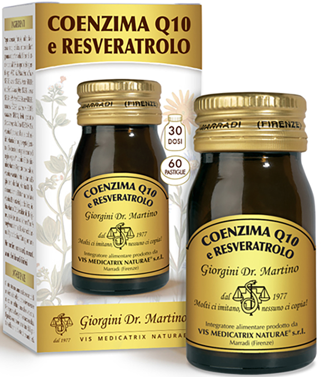 COENZIMA Q10 E RESVERATROLO 60 PASTIGLIE - Farmacia Murachelli Di Putelli dr. Giovanni