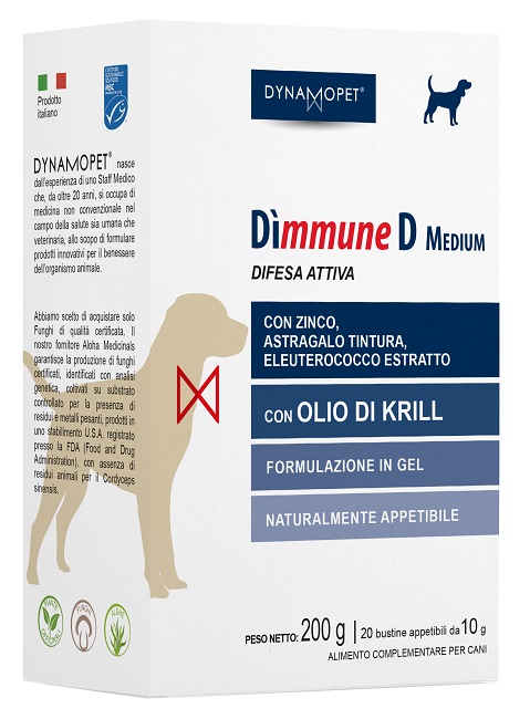 DIMMUNE D MEDIUM CANI 20 BUSTINE APPETIBILI DA 10 G - Farmacia Murachelli Di Putelli dr. Giovanni