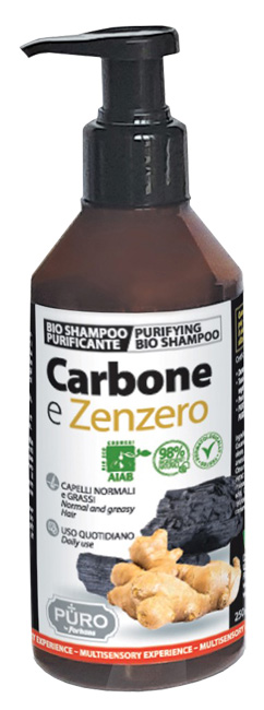 PURO BIO SHAMPOO CARBONE E ZENZERO 250 ML - Farmacia Murachelli Di Putelli dr. Giovanni