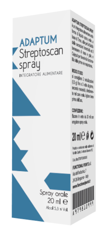ADAPTUM STREPTOSCAN SPRAY 20 ML - Farmacia Murachelli Di Putelli dr. Giovanni