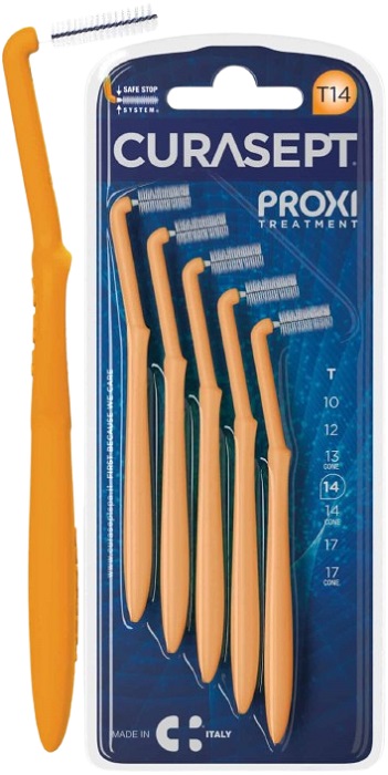 CURASEPT PROXI ANGLE P08 ARANTIO CHIARO/TANGERINO 5 PEZZI - Farmacia Murachelli Di Putelli dr. Giovanni