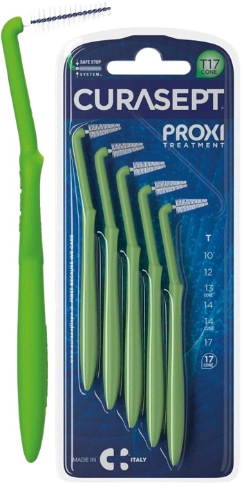 CURASEPT PROXI ANGLE P09 VERDE CHIARO/LIGHT GREEN 5 PEZZI - Farmacia Murachelli Di Putelli dr. Giovanni