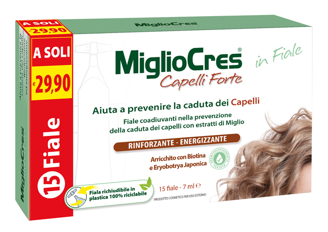 MIGLIOCRES FORTE 15 FIALE TRATTAMENTO DERMOCOSMETICO - Farmacia Murachelli Di Putelli dr. Giovanni