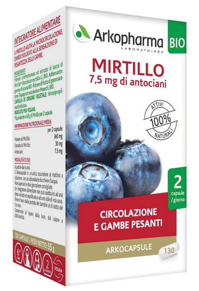 ARKOCAPSULE MIRTILLO BIO 40 CAPSULE - Farmacia Murachelli Di Putelli dr. Giovanni