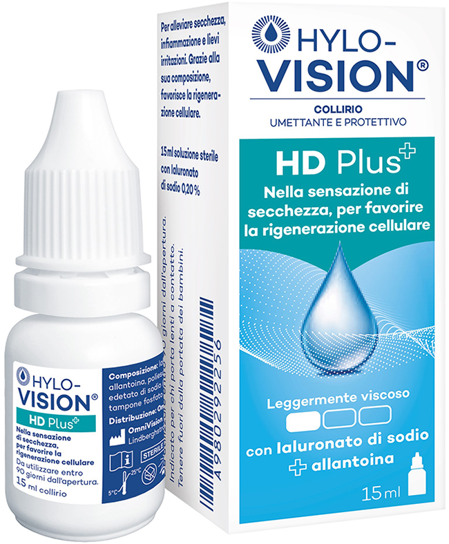 HYLOVISION HD PLUS COLLIRIO UMETTANTE E PROTETTIVO 15 ML - Farmacia Murachelli Di Putelli dr. Giovanni