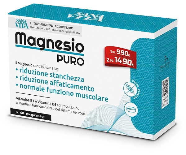 SANAVITA MAGNESIO PURO 60 COMPRESSE - Farmacia Murachelli Di Putelli dr. Giovanni