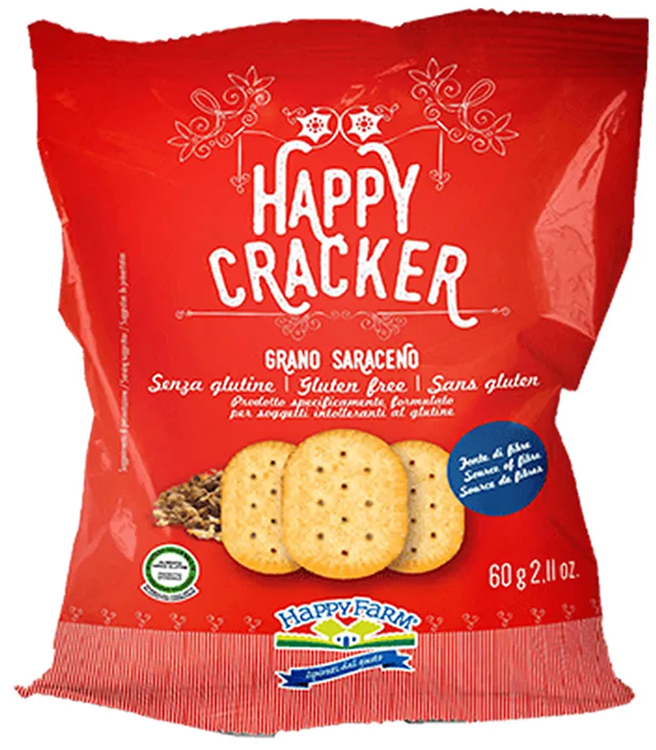 HAPPY FARM CRACKER GRANO SARACENO 60 G - Farmacia Murachelli Di Putelli dr. Giovanni