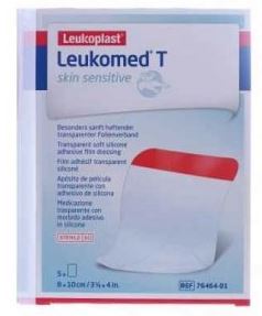 LEUKOMED T PLUS SKIN SENSITIVE MEDICAZIONE POST-OPERATORIA TRASPARENTE MPERMEABILE CON MASSA ADESIVA AL SILICONE 8X10CM 5 PEZZI - Farmacia Murachelli Di Putelli dr. Giovanni