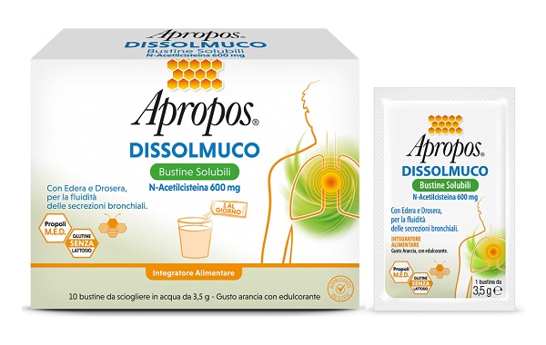 APROPOS DISSOLMUCO 10 BUSTINE SOLUBILI - Farmacia Murachelli Di Putelli dr. Giovanni