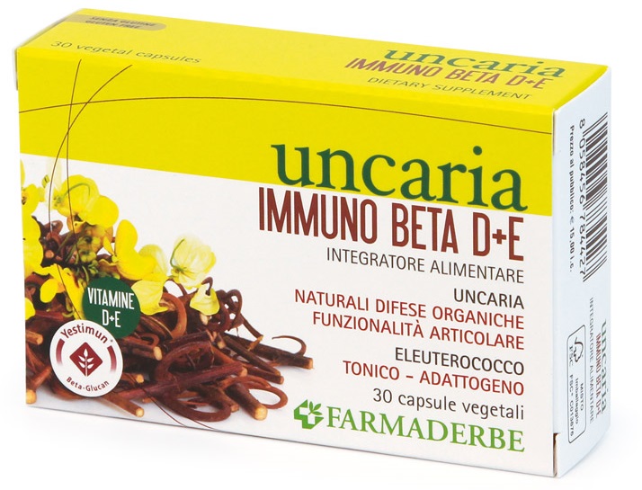 UNCARIA IMMUNO BETA D+E 30 CAPSULE - Farmacia Murachelli Di Putelli dr. Giovanni