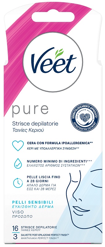 VEET STRISCE VISO IPOALLERGENICHE 16 PEZZI - Farmacia Murachelli Di Putelli dr. Giovanni