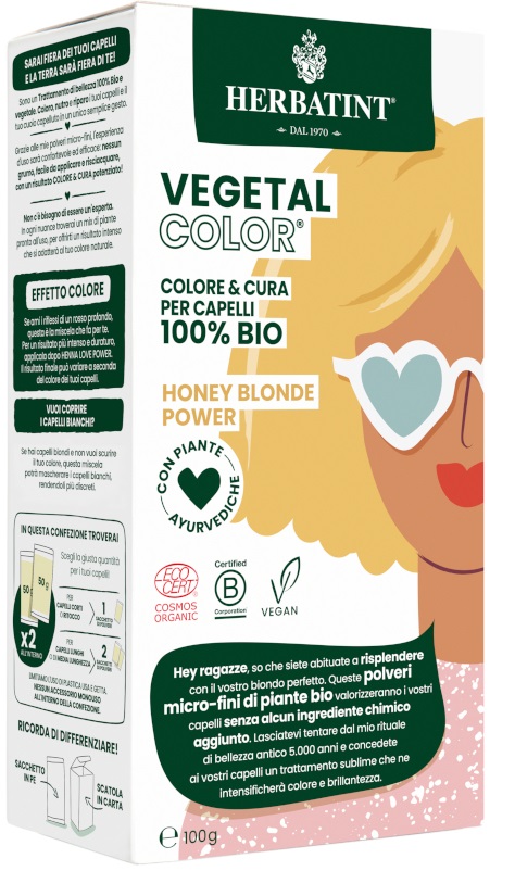 HERBATINT VEGETAL COLOR HONEY BLOND POWER ITA 100 G - Farmacia Murachelli Di Putelli dr. Giovanni