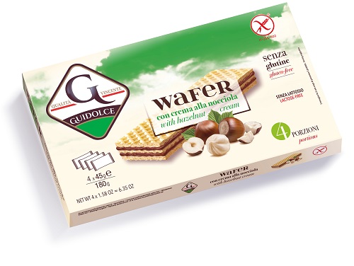 WAFER CON CREMA ALLA NOCCIOLA 4 PORZIONI X 45 G - Farmacia Murachelli Di Putelli dr. Giovanni