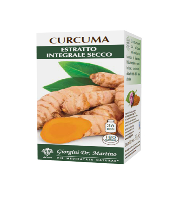 CURCUMA ESTRATTO INTEGRALE SECCO 180 PASTIGLIE - Farmacia Murachelli Di Putelli dr. Giovanni