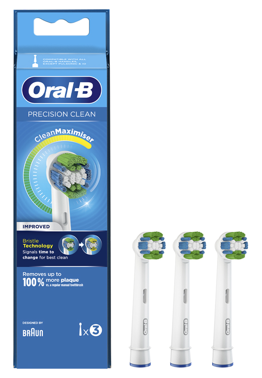 ORALB PRECISION CLEAN EB20 TESTINA PER SPAZZOLINO ELETTRICO 3 PEZZI - Farmacia Murachelli Di Putelli dr. Giovanni