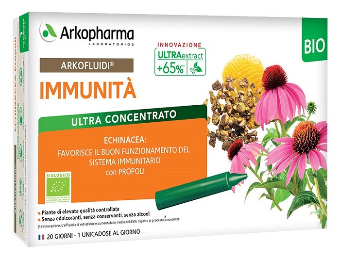 ARKOFLUIDI IMMUNITA' PROPOLI ECHINACEA BIO 20 FIALOIDI 15 ML - Farmacia Murachelli Di Putelli dr. Giovanni